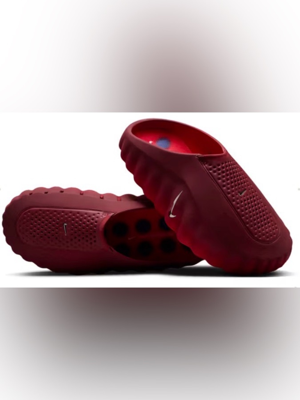 Nike Mind 001 ‘Team Red’ Recovery Mule Sandals Slides HQ4307-601 Size 11
